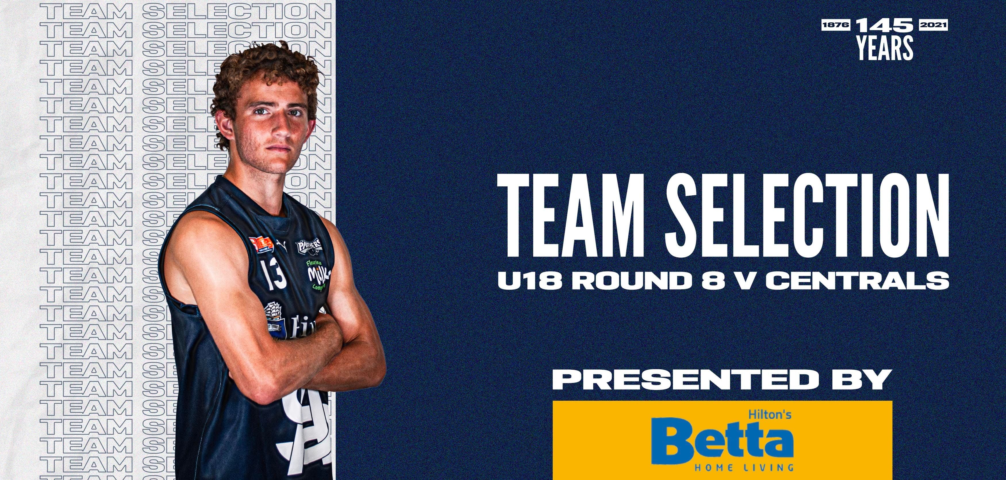 BETTA Team Selection: Under-18 Round 8 vs Centrals BETTA Team Selection: Under-18 Round 8 vs Centrals